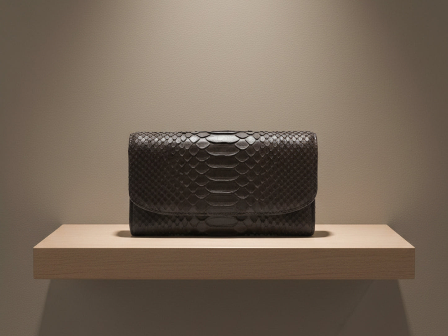 Luxury Genuine Python Snakeskin Wallet for Women: Exotic Skin Purse Gift