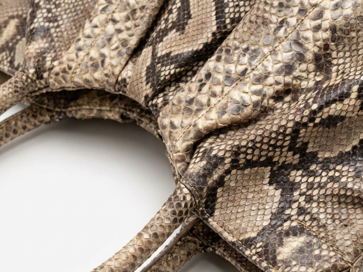 Brown Snakeskin Hobo Bag