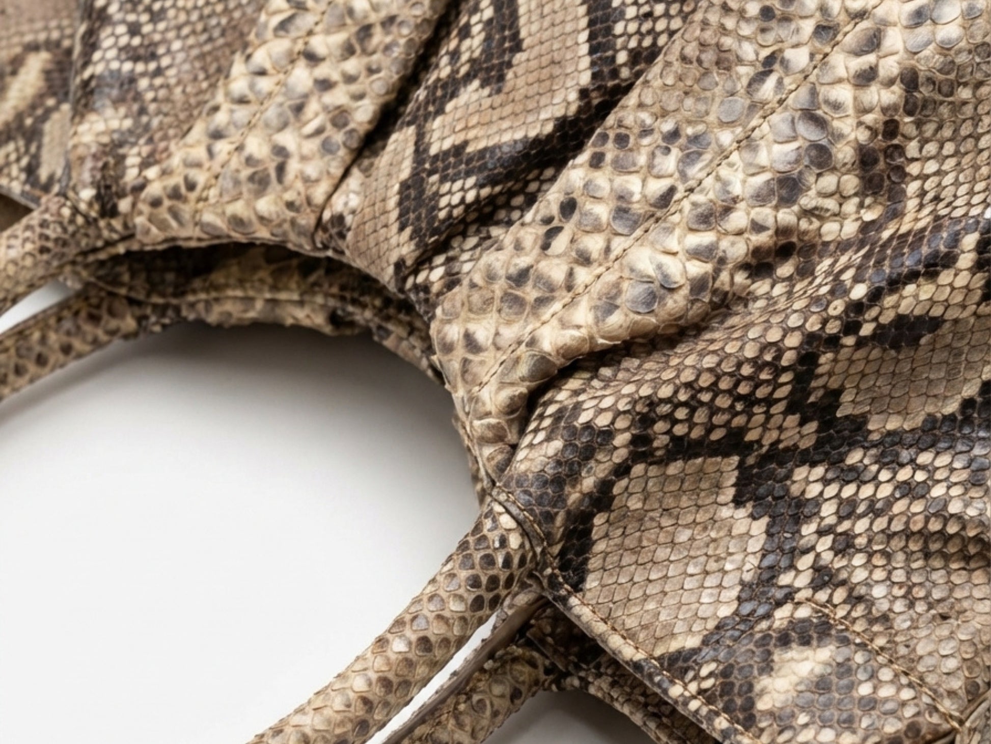 Brown Snakeskin Hobo Bag