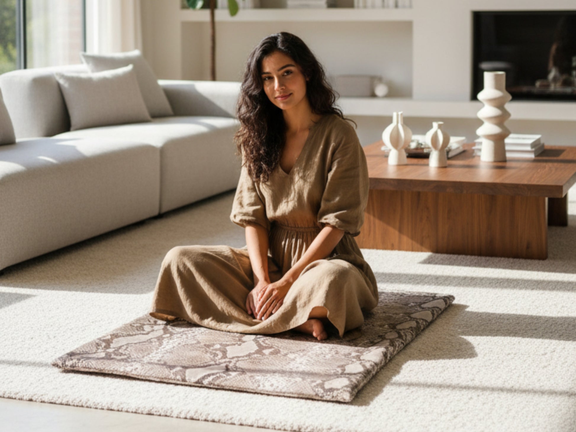 Genuine Python Snakeskin Seat Cushion