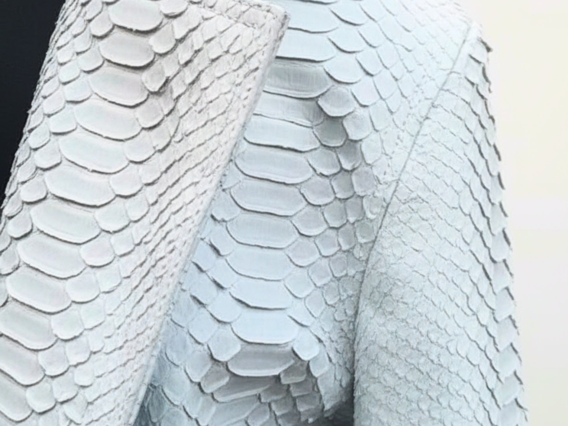 White Python Snakeskin Biker Jacket: Genuine Exotic Leather