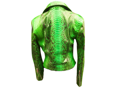 Trendy Snakeskin Leather Jacket - Python Jacket by LFM Fashion