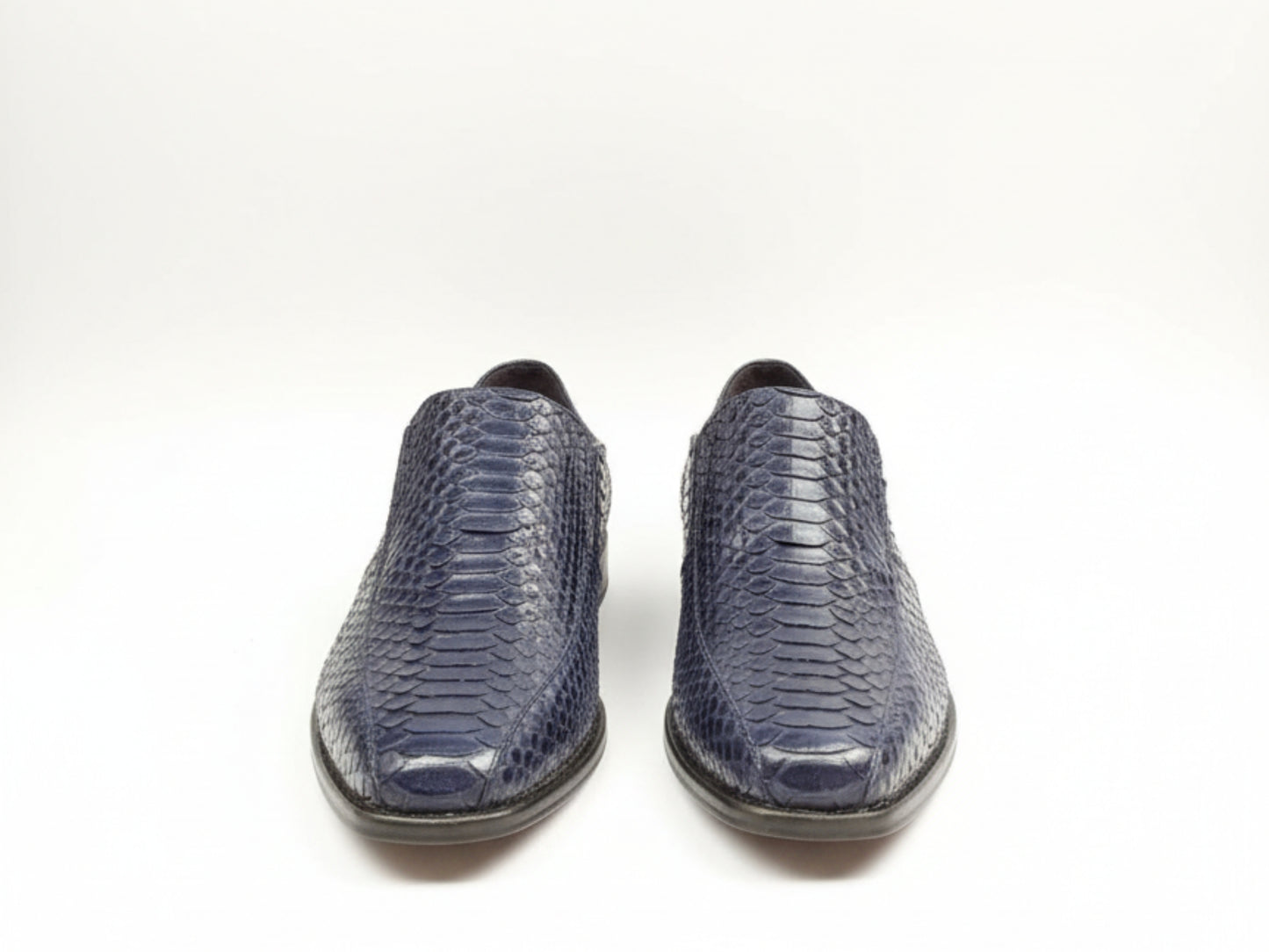 Men Python Snakeskin Oxford Shoes: Handmade Formal Slip-On Loafers