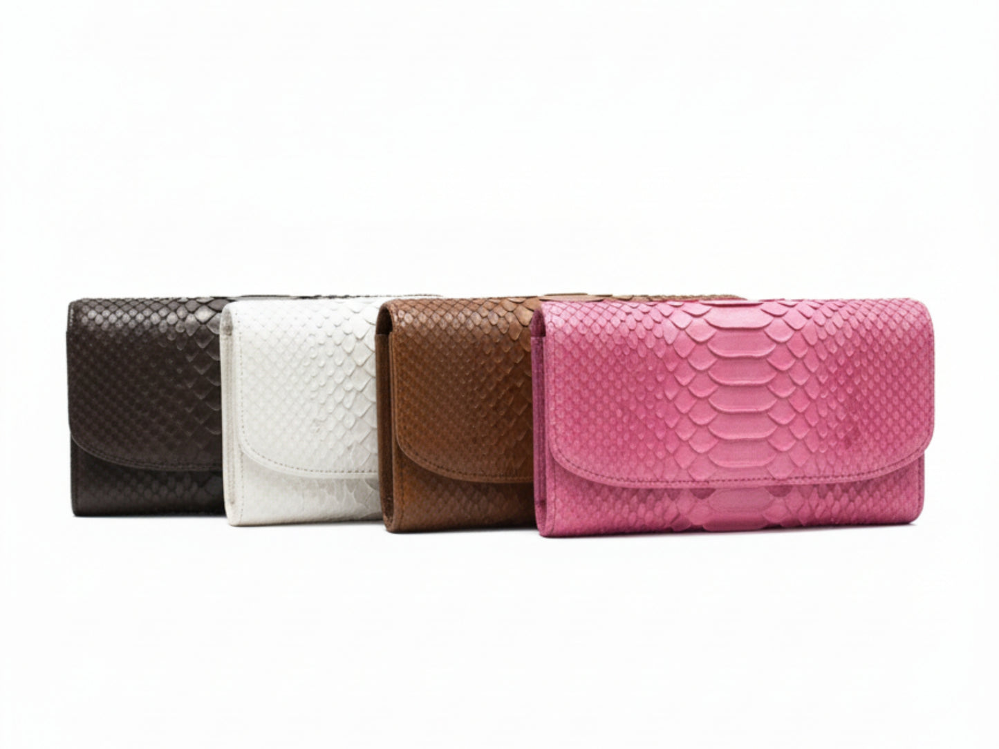 Luxury Genuine Python Snakeskin Wallet for Women: Exotic Skin Purse Gift