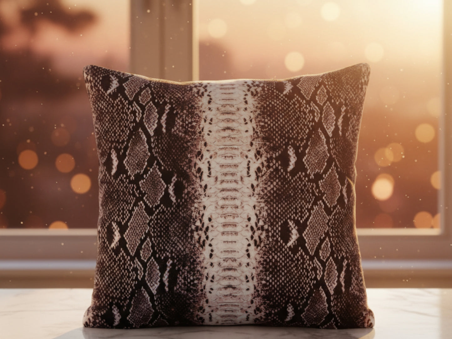 Genuine Python Snakeskin Sofa Cushion Covers