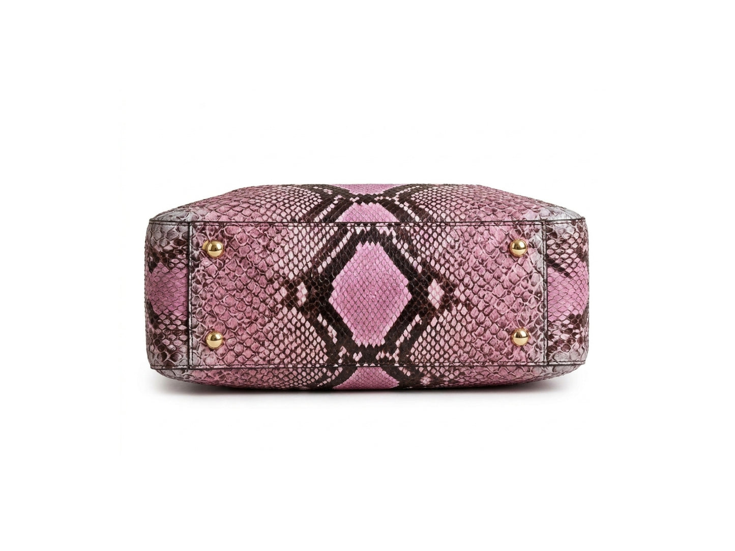 Pink Python Hobo Purse