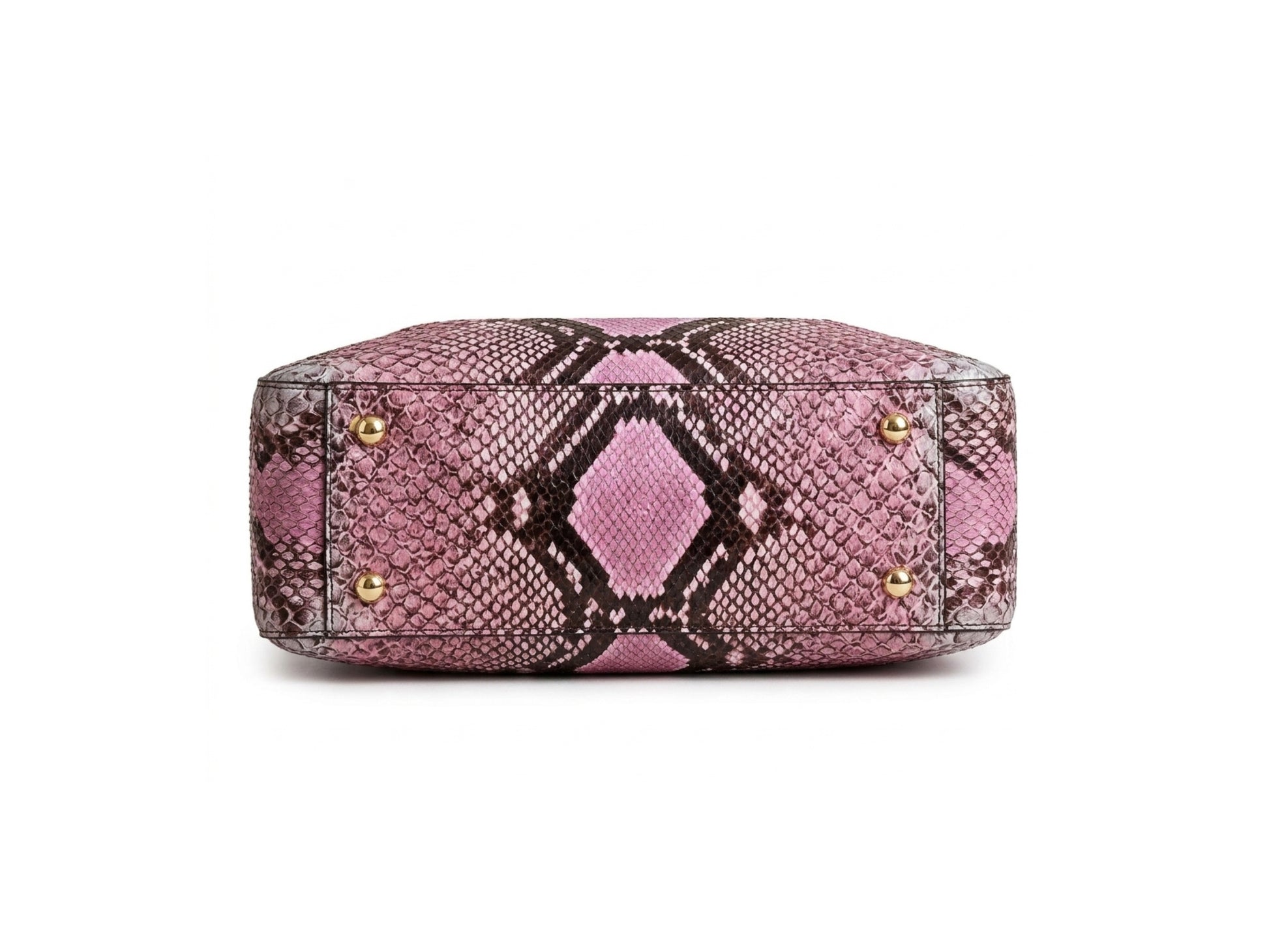 Pink Python Hobo Purse