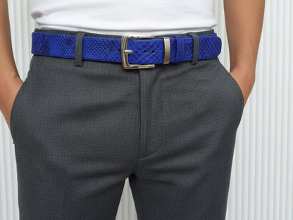 Luxury Genuine Python Snakeskin Belt for Men: Real Exotic Leather Belt