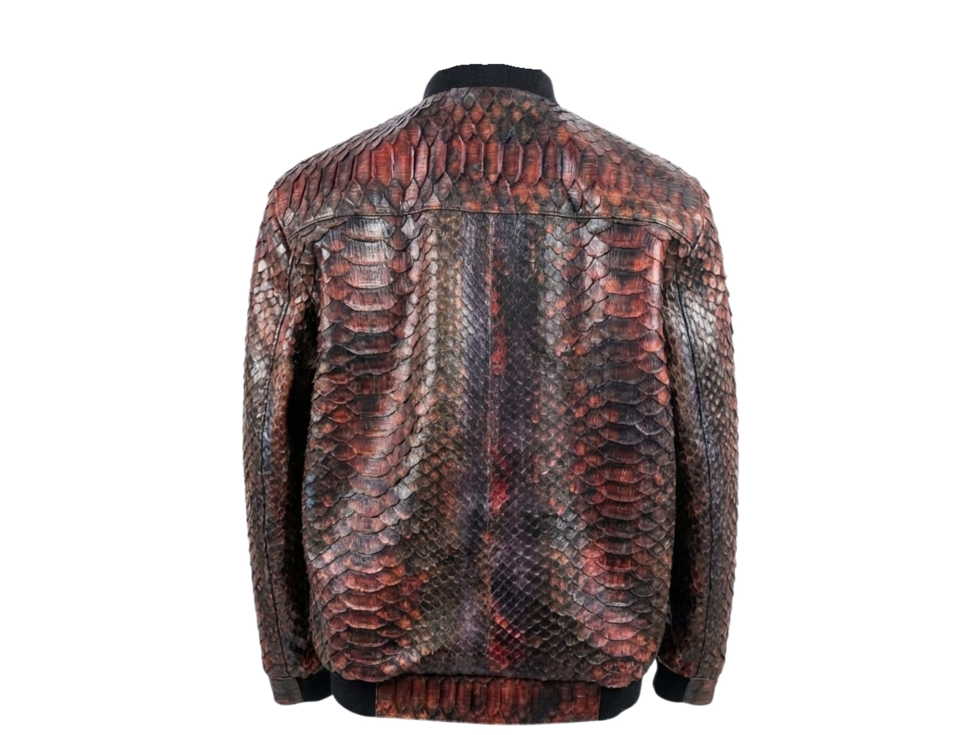 King Scales Snakeskin Bomber Jacket