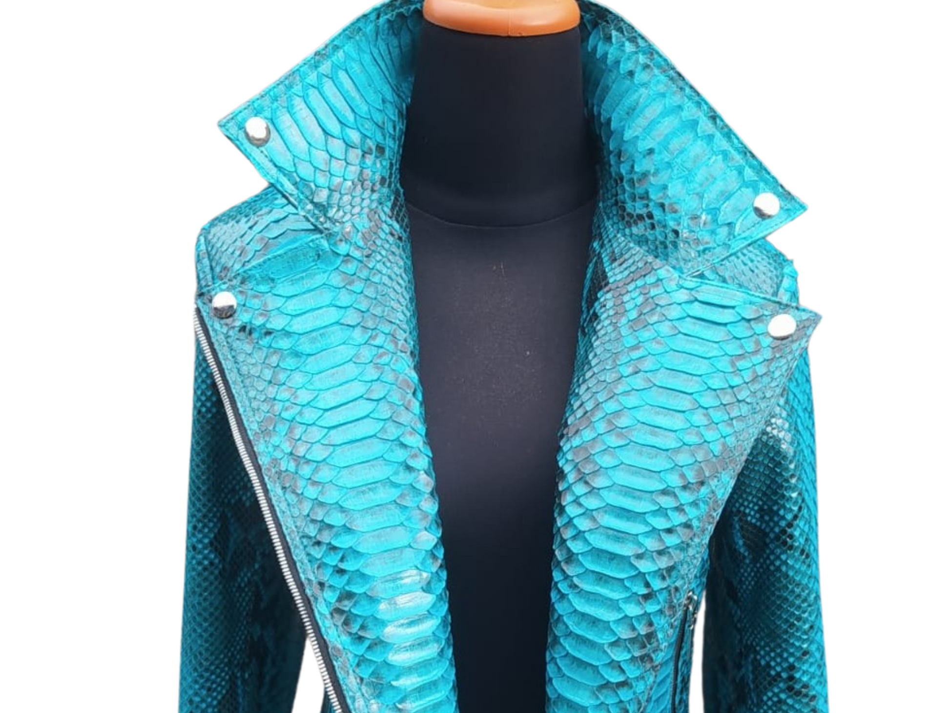 Trendy Snakeskin Leather Jacket - Python Jacket by LFM Fashion