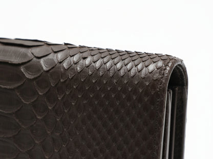 Luxury Genuine Python Snakeskin Wallet for Women: Exotic Skin Purse Gift