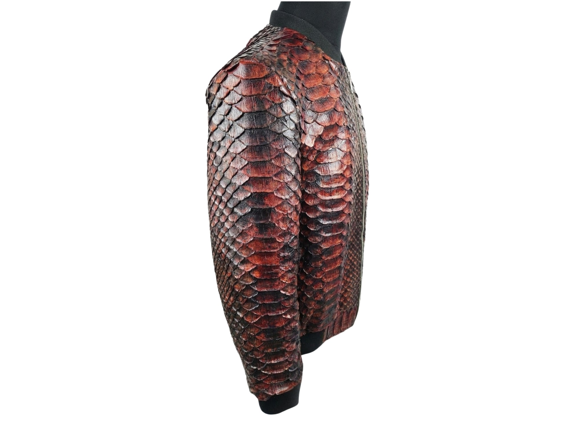 King Scales Snakeskin Bomber Jacket