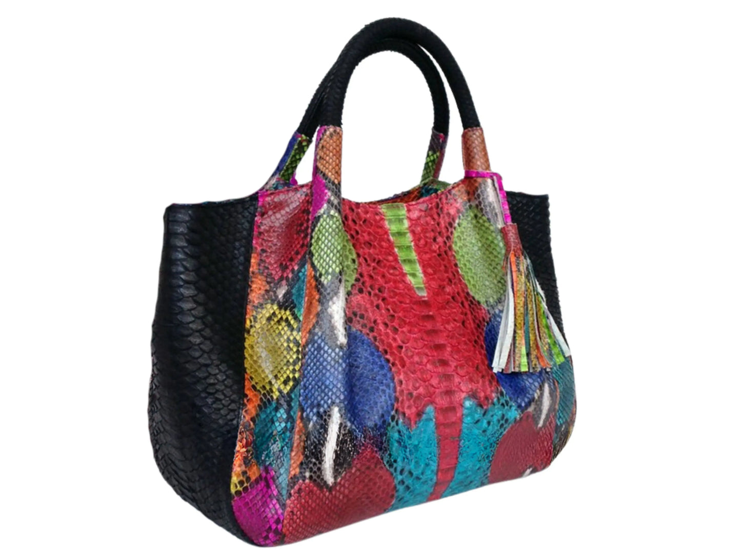 Multi Color - Snake Skin Shoulder Bag