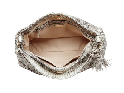 Genuine Python Snakeskin Shoulder Bag for Women