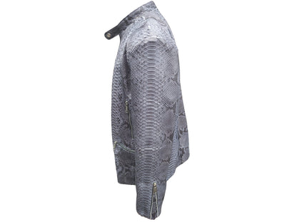 Gray snake jacket on a white background