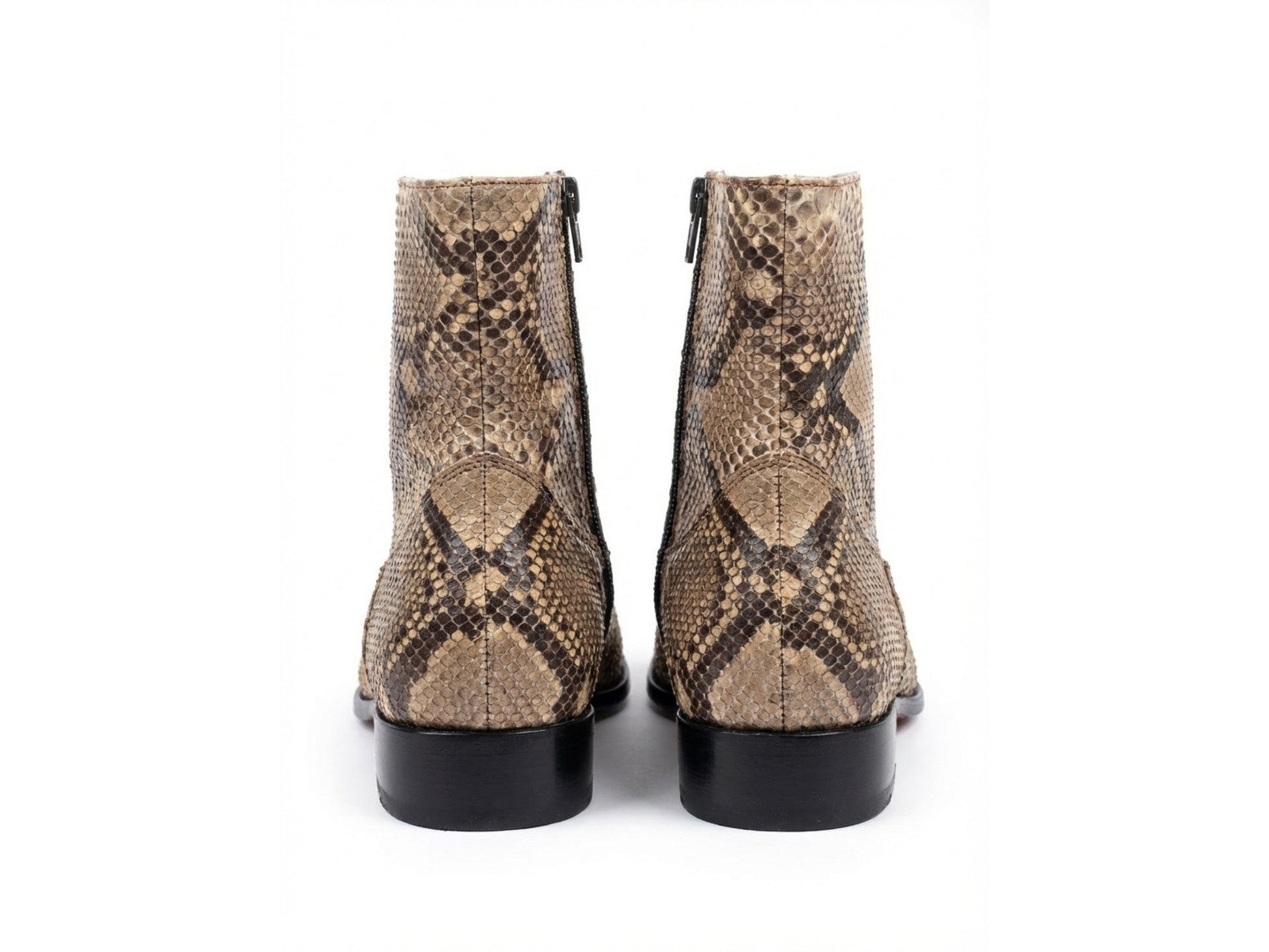 Men’s Genuine Python Snakeskin Boots | Real Python Dress Shoes for Men