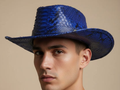 Genuine Python Snakeskin Cowboy Hat
