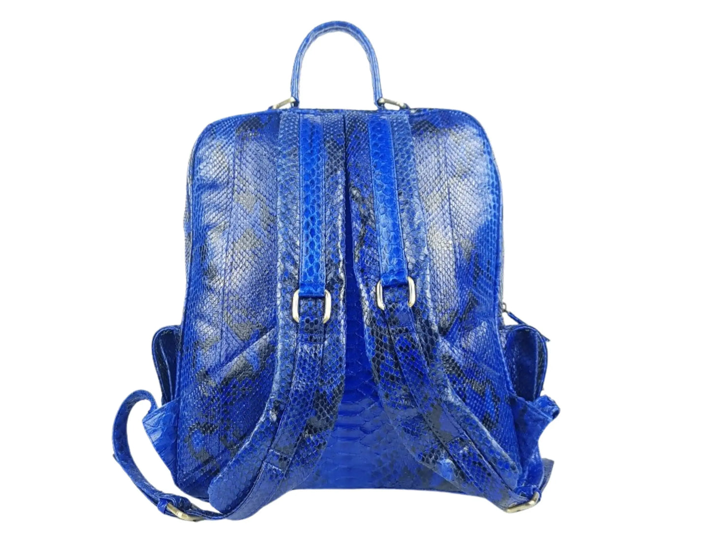 Blue Snakeskin Backpack 4