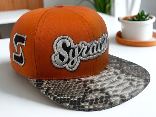 Syracuse Embroidered Snakeskin Hat - 8