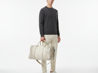 Himalayan Crocodile Leather Weekender Bag