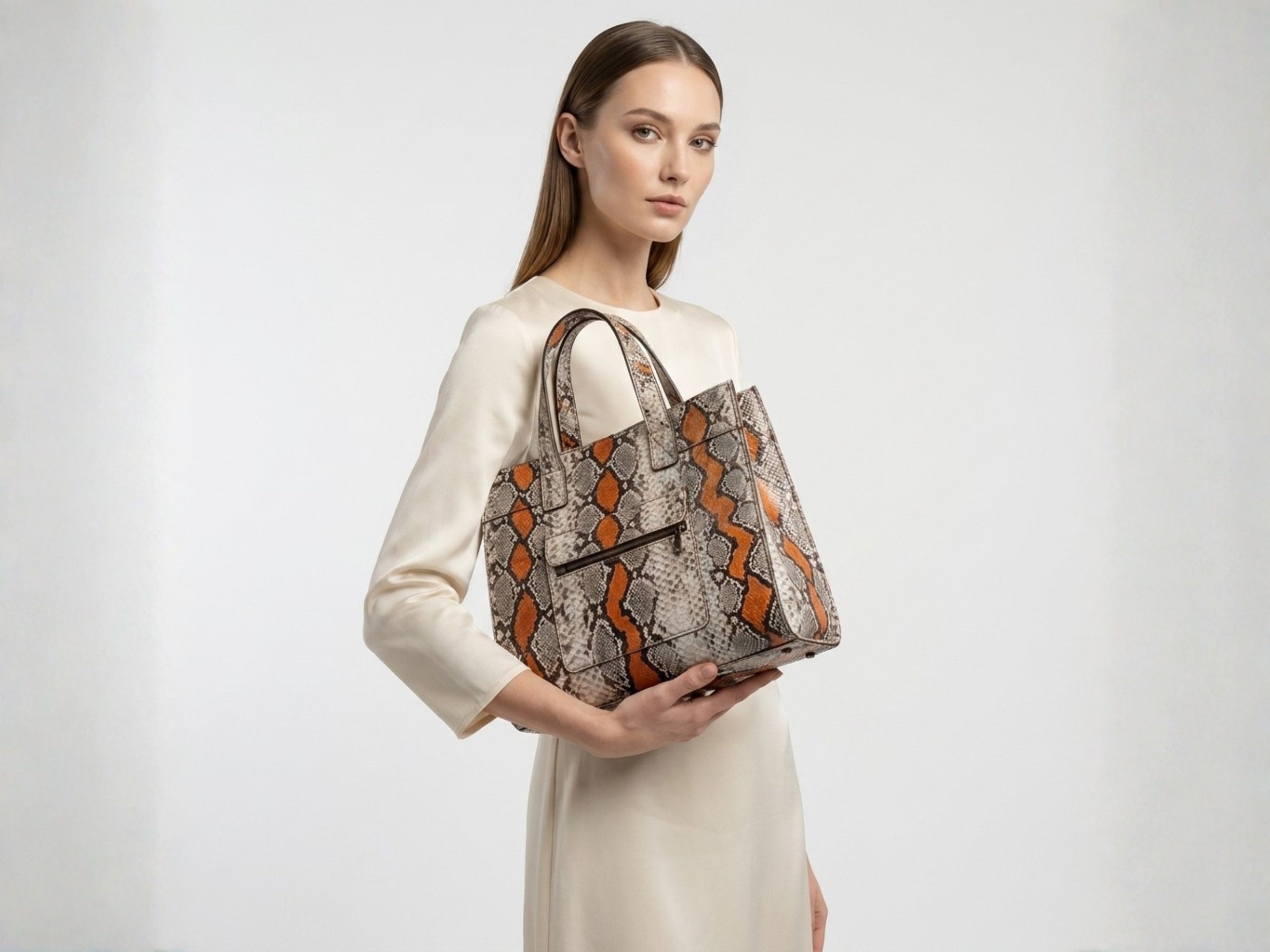 ショルダーバッグ GENUINE PYTHON Genuine Python Leather Handbags, Luxury Shoulder Bags For Women