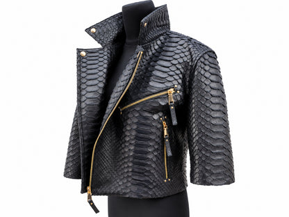 Python Snakeskin Jacket - 3/4 Sleeve