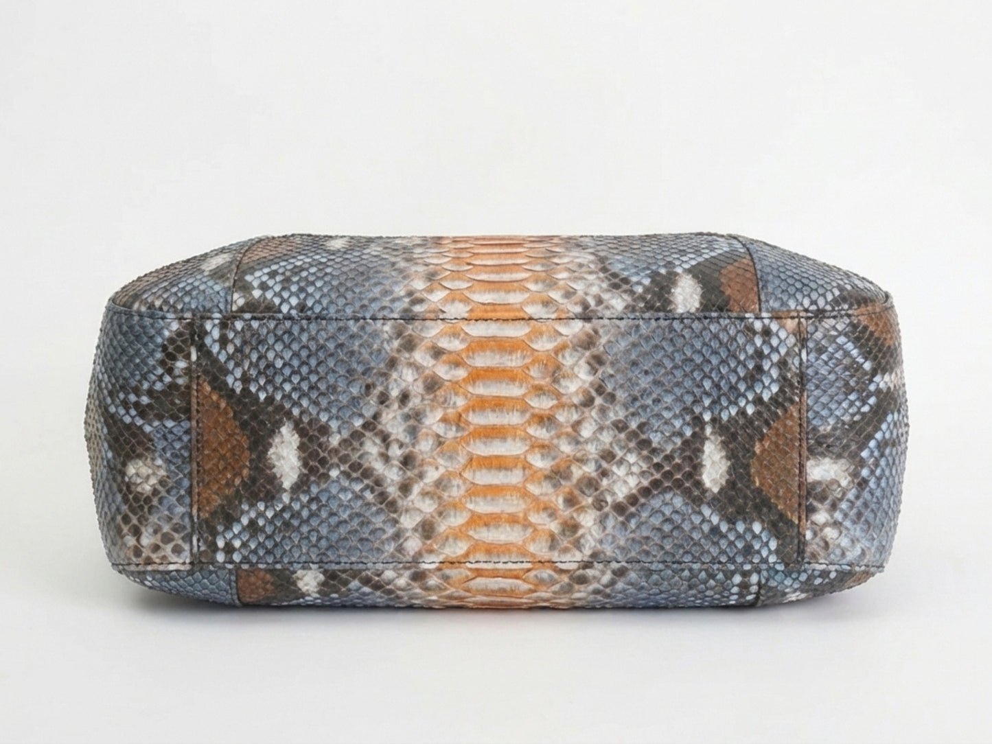 Soft Python Snakeskin Tote Leather Bag