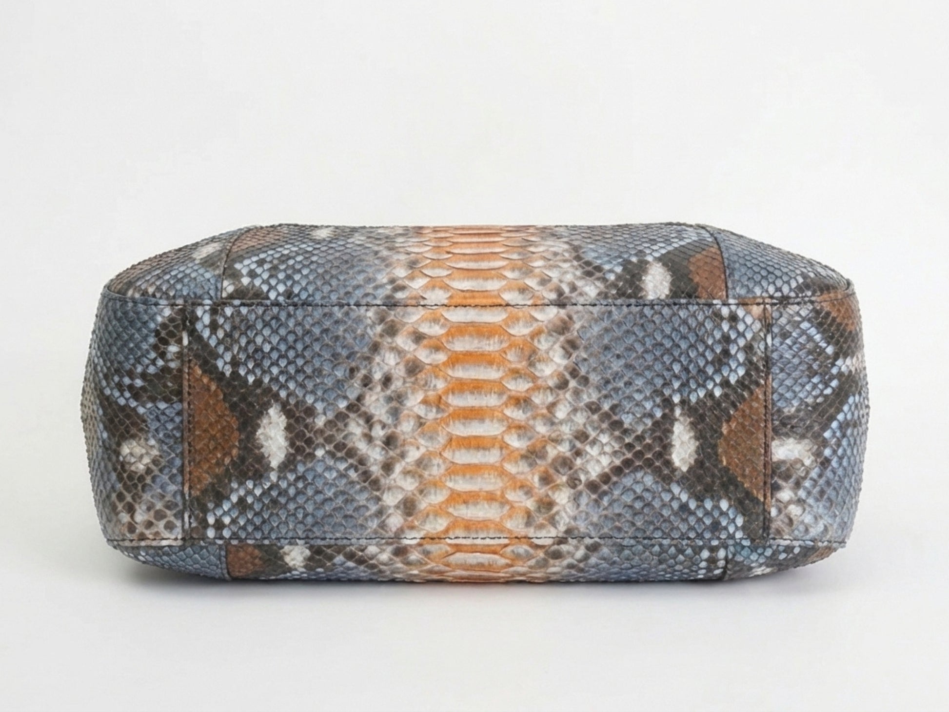 Soft Python Snakeskin Tote Leather Bag