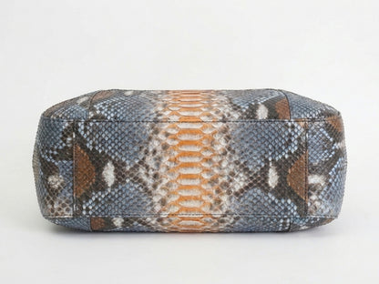 Soft Python Snakeskin Tote Leather Bag