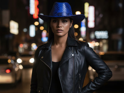 Genuine Python Snakeskin Cowboy Hat