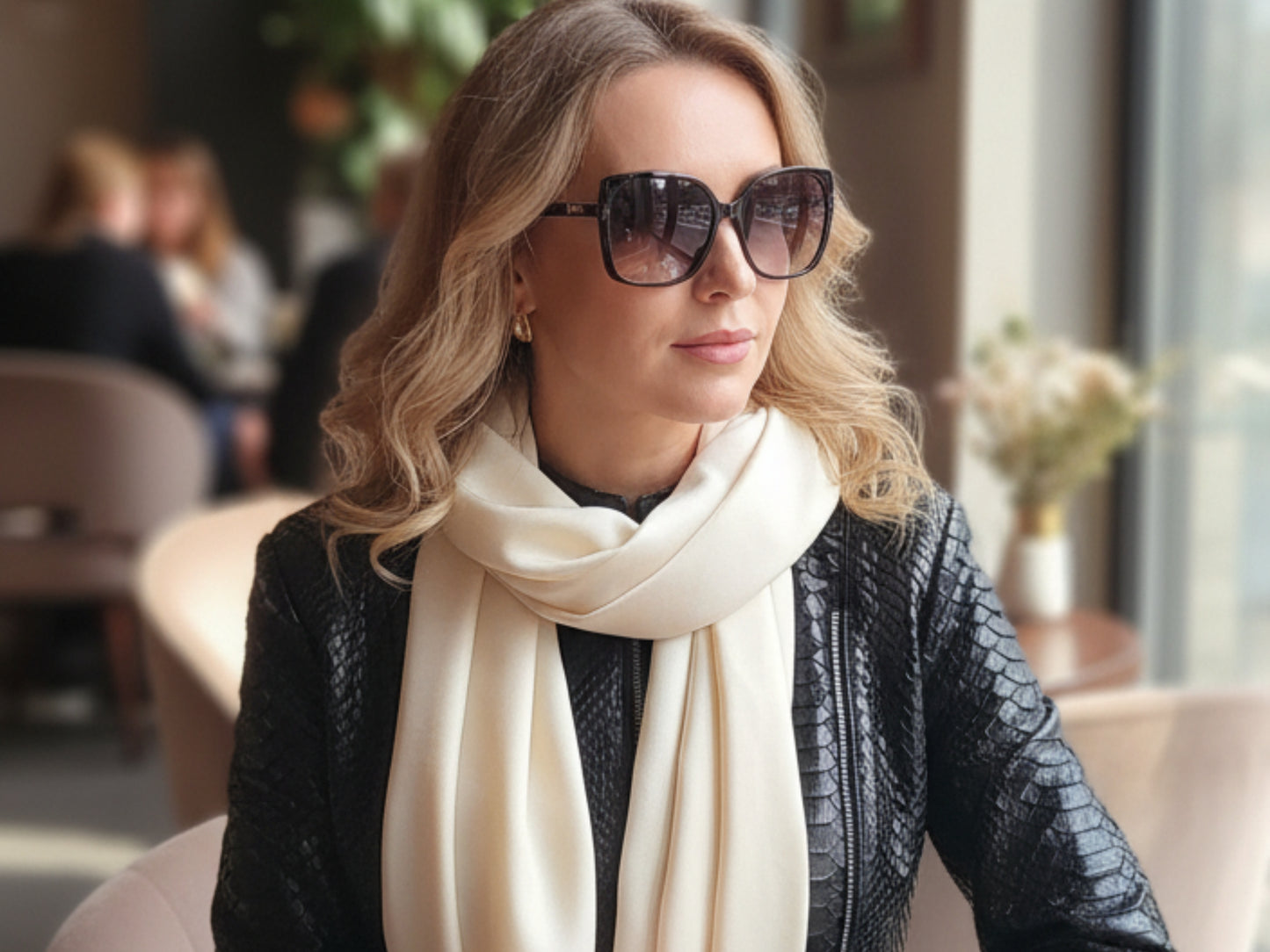 Genuine Python Snakeskin Women Biker Jacket