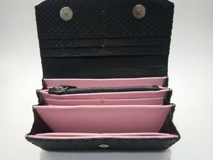 Luxury Genuine Python Snakeskin Wallet for Women: Exotic Skin Purse Gift