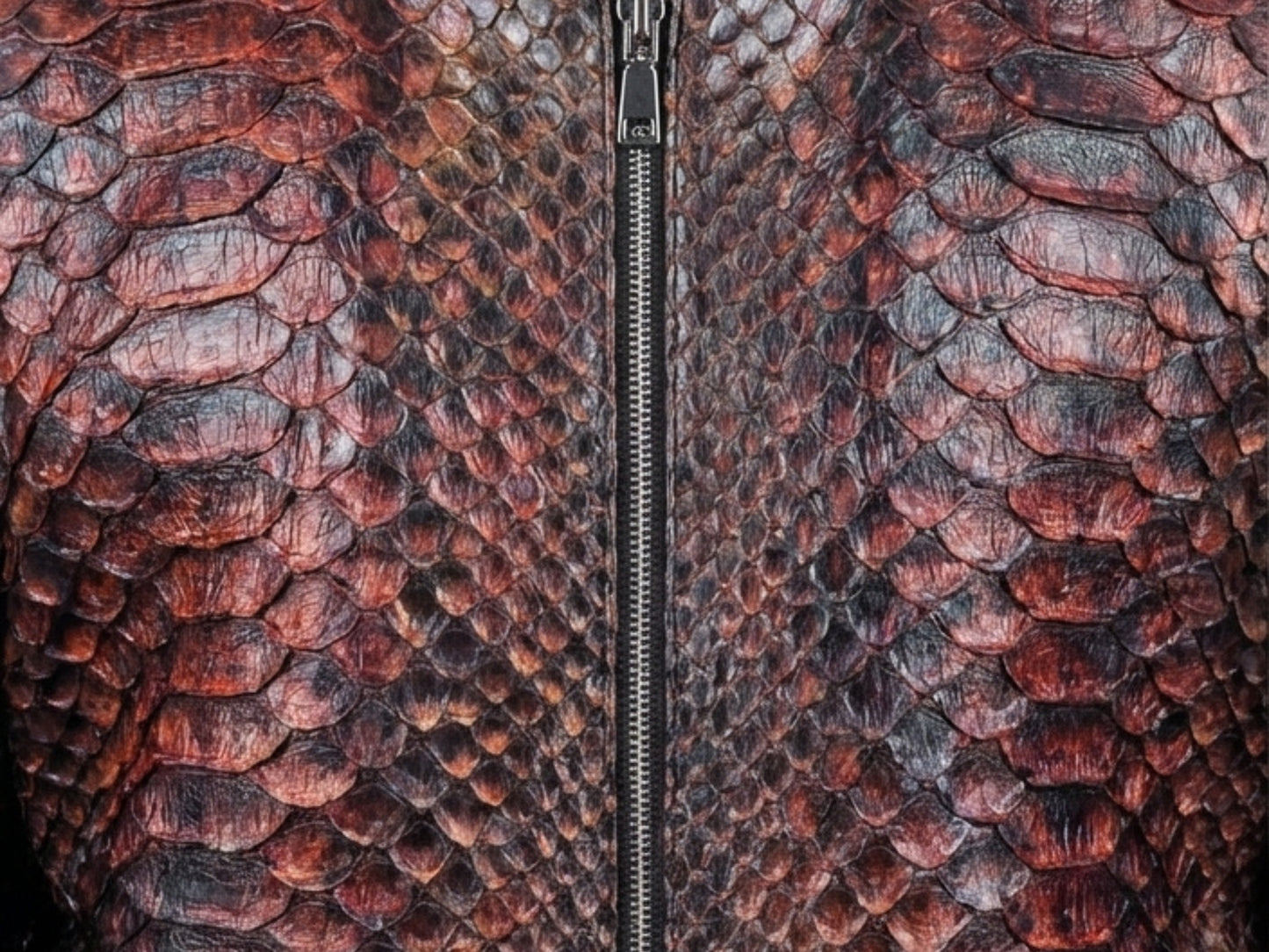 King Scales Snakeskin Bomber Jacket