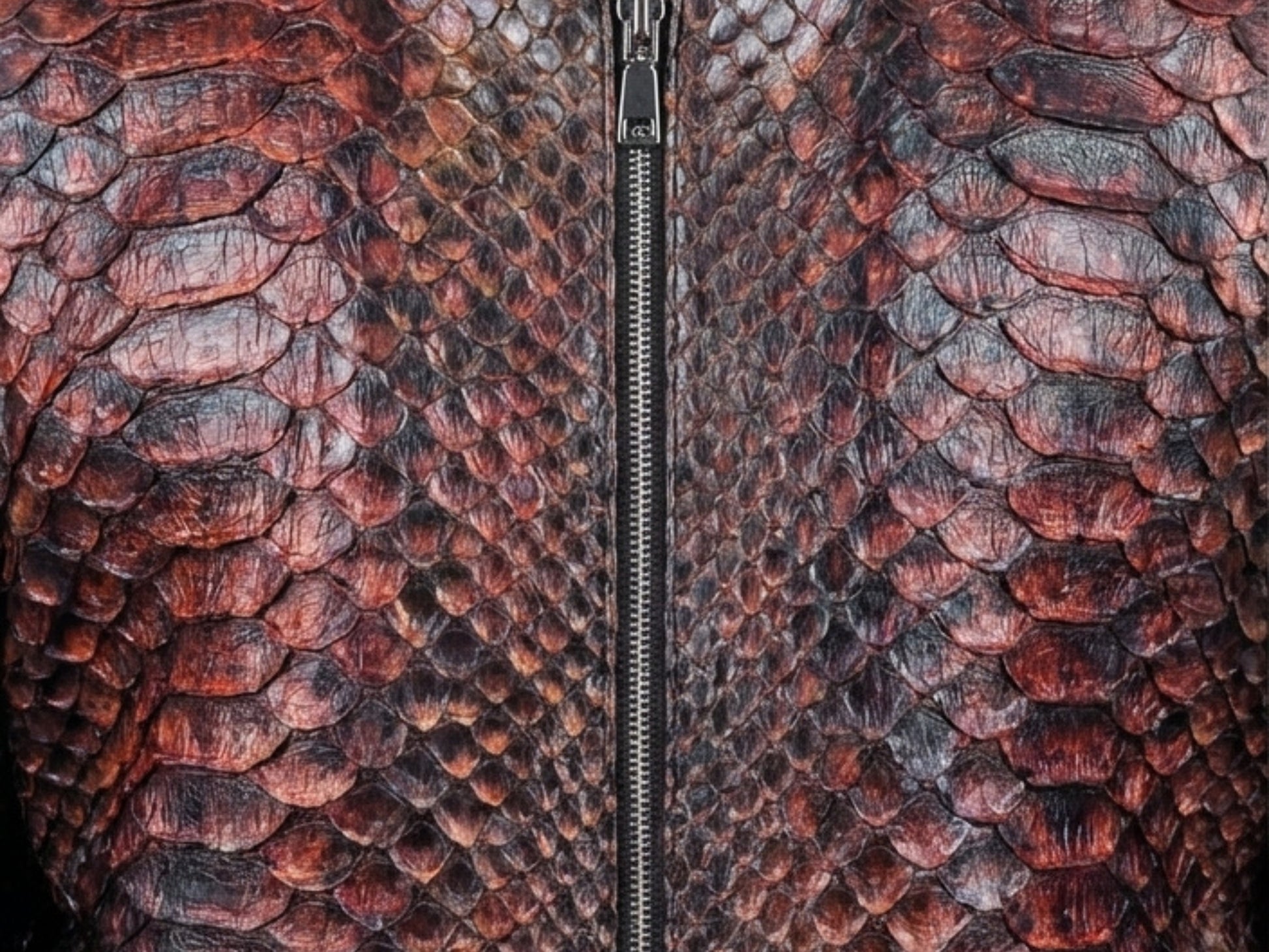 King Scales Snakeskin Bomber Jacket