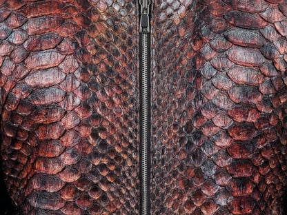 King Scales Snakeskin Bomber Jacket