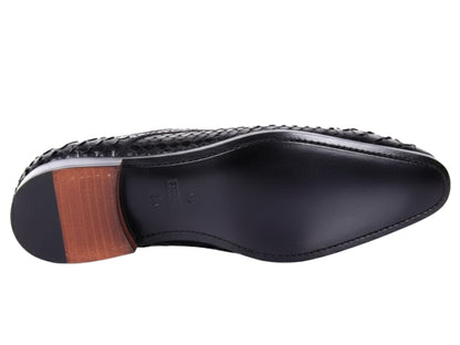 Genuine Black Python Snakeskin Oxford Shoes for Men: Handmade Exotic Leather Dress Shoes