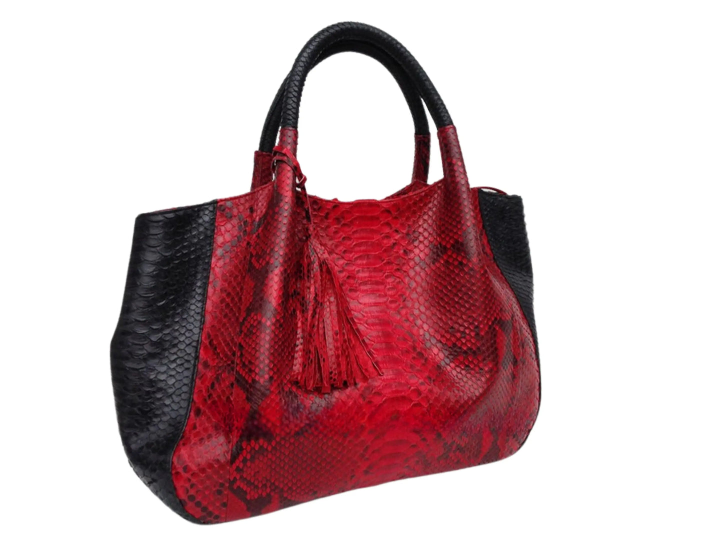 Snake Skin Shoulder Bag - Python Jacket by LFM Fashion