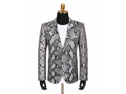 Snakeskin Sport Coat - LFM Fashion International