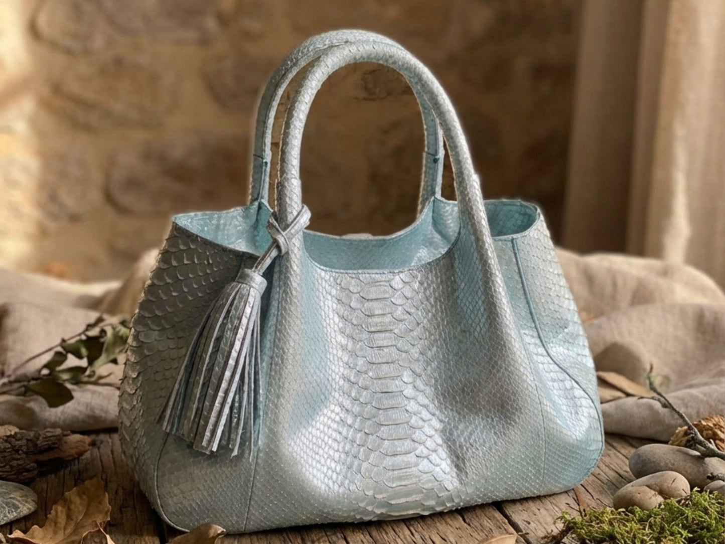 Luxury Genuine Python Snakeskin Women Tote