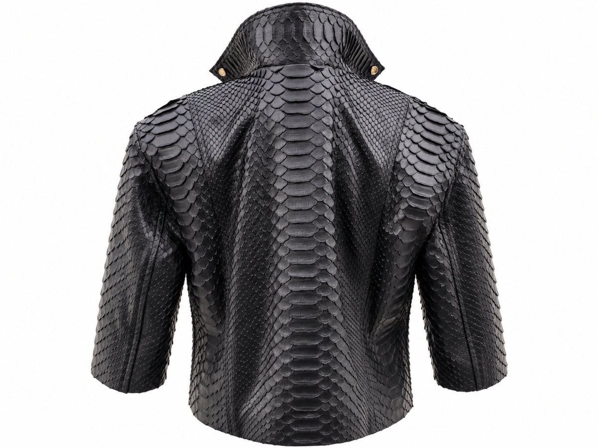 Python Snakeskin Jacket - 3/4 Sleeve