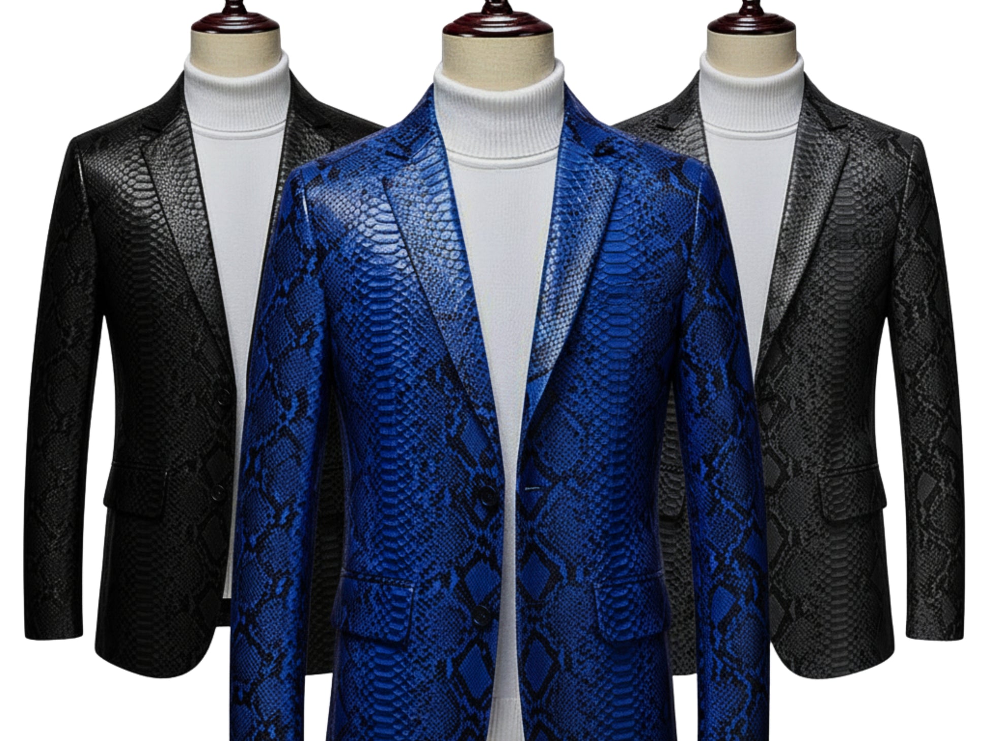 Men’s Snakeskin Blazer – Luxury Python Suit Jacket