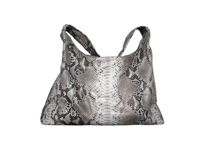 Extra Large Snakeskin Travel Shoulder Bag - Python Jacket by LFM Fashion