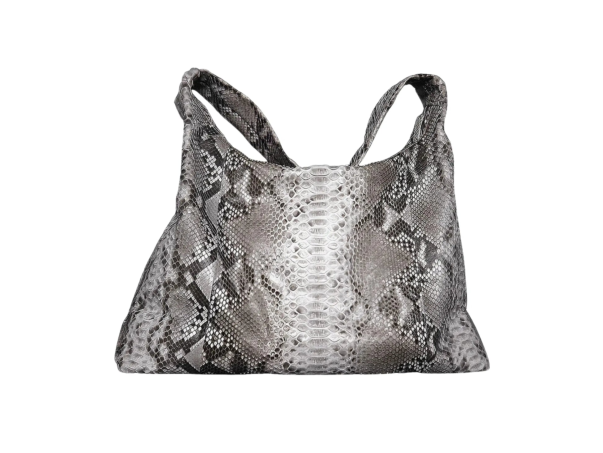 Extra Large Snakeskin Travel Shoulder Bag - Python Jacket by LFM Fashion