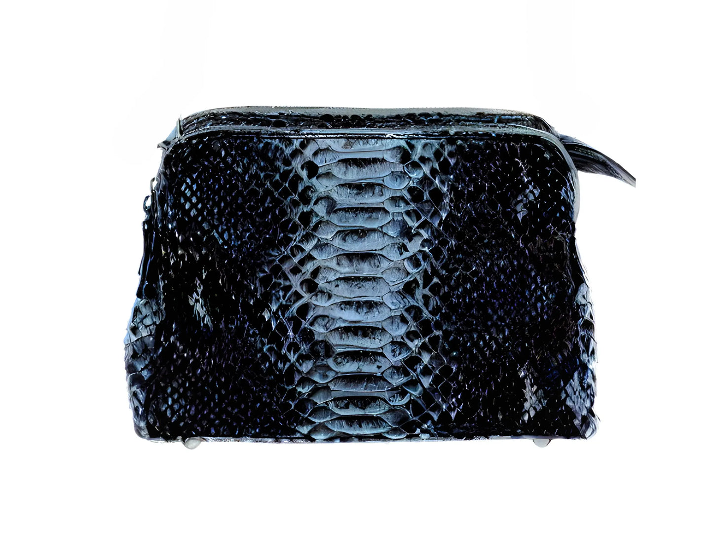 Traveling Crossbody Snakeskin Bag Double Large Zip Pockets - Python Jacket by LFM Fashion