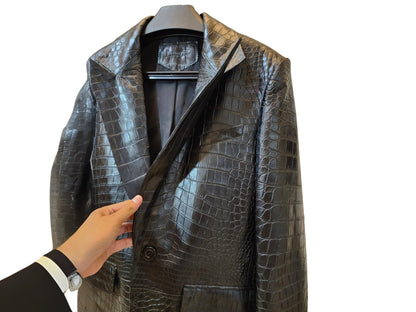 Alligator Skin Jacket for Men - 2