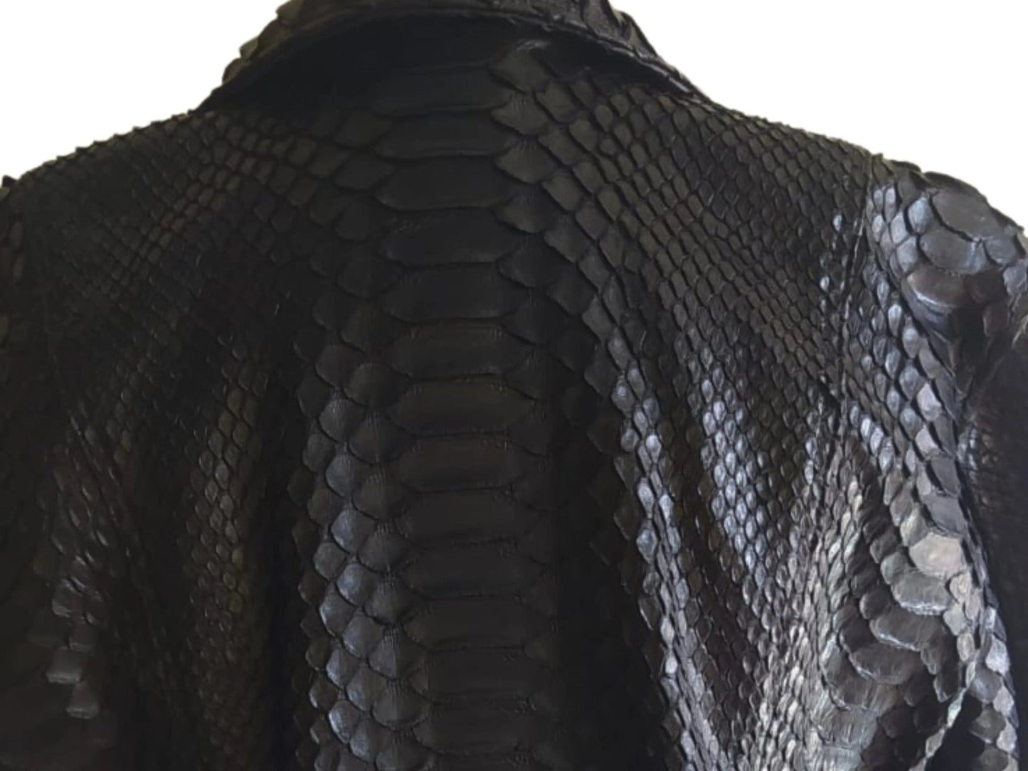 Biker Leather Jacket - Python Jacket by LFM Fashion