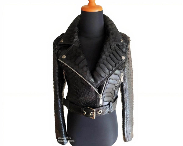 black-python-snakeskin-leather