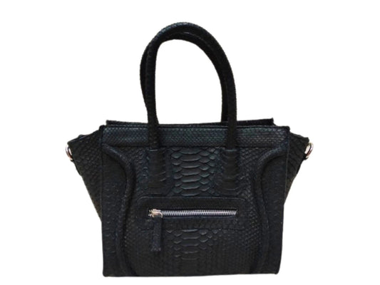 Exotic Snakeskin Satchel Handbag - Python Jacket by LFM Fashion