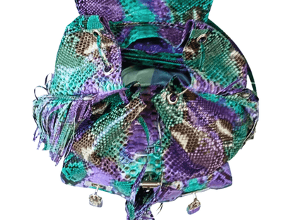 Fringe Western Snakeskin Backpack - Python Jacket by LFM Fashion