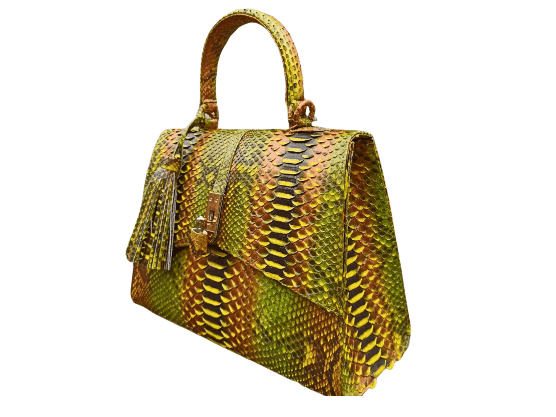 Genuine Python Snake Skin Shoulder Handbag - Python Jacket by LFM Fashion
